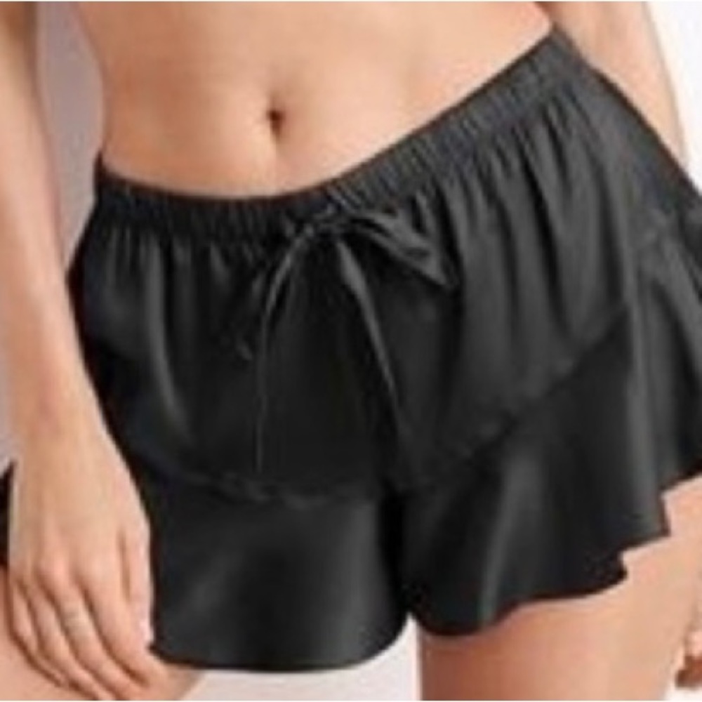 Must Go‼️ Victoria Secret Satin Ruffle Sleep Shorts. Read Description Below 👇
